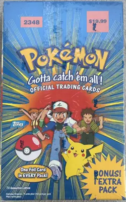 1999 Pokemon Topps TV Animation Edition Trading Cards Box New/Factory Sealed - Image 2
