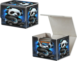 Card Deck Box, MTG Commander Deck Box for Trading Cards, 100+ Sleeved Cards with - Image 1