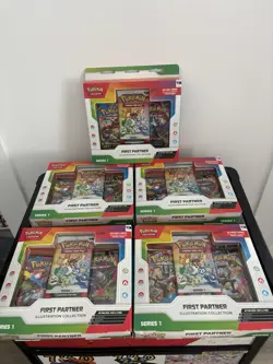 Pokemon First Partner Illustration Collection Series 1 -Lot of 5 - NEW / SEALED - Image 1