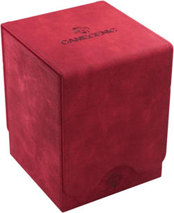 Deck Box - Squire XL Red 100CT - Durable and Sturdy TCG, OCG, CCG Card Storage - - Image 1