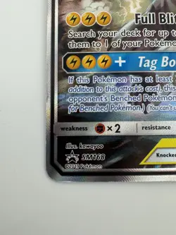 Pokemon Pikachu & Zekrom GX TAG TEAM GX Promo Holo SM168 English Card - Image 3