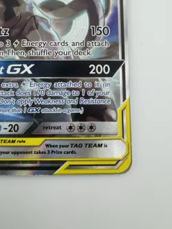 Pokemon Pikachu & Zekrom GX TAG TEAM GX Promo Holo SM168 English Card - Image 5