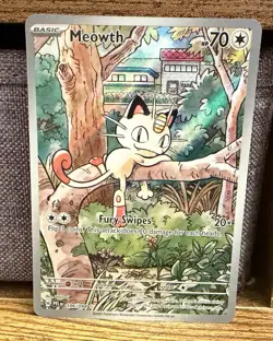 Pokemon Meowth 106/094 – Phantasmal Flames – English IR (Illustration Rare) NM - Image 1