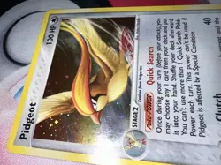 Pokemon Pidgeot 10/112 Holo 100 HP Stage 2 Nintendo 2004 TCG Card - Image 1
