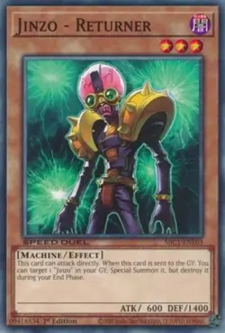 Jinzo - Returner - SBC1-ENE03 - Common - 1st Edition - Lightly Played - Speed Du - Image 1