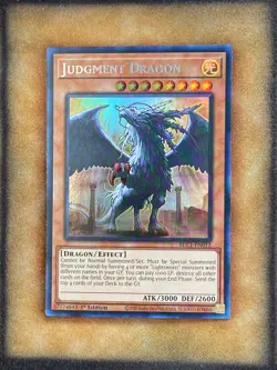 Yugioh Judgment Dragon BLC1-EN012 Ultra Rare 1st Ed SILVER NM - Image 1