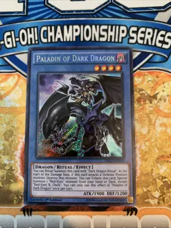 Yugioh Paladin of Dark Dragon - DRL2-EN018 1st Edition NM - Image 1