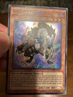 T.G. Warwolf LC5D-EN209 secret rare 1st edition LP - Image 2