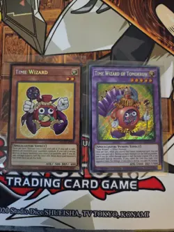 YUGIOH TIME WIZARD MZMU CHIBI + TIME WIZARD OF TOMORROW DLCS SECRET LIMITED NM - Image 1