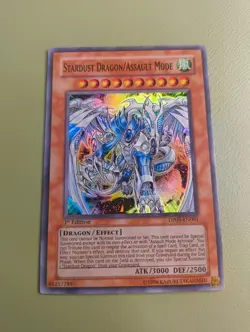 Stardust Dragon/Assault Mode DP09-EN001 Super rare 1st Edition LP - Image 2