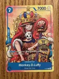 2024 One Piece 2nd Anniversary Tournament Participant Monkey D Luffy Promo P-043 - Image 1