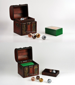 Elven Chest (Growth) Wood Deck Box for Storage of Trading Card Games TCG MTG Mag - Image 4