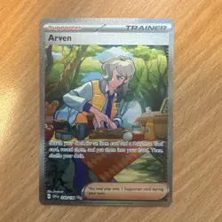 Arven Full Art Trainer Rare Scarlet & Violet Base 249/198, Pokemon Card - Image 1