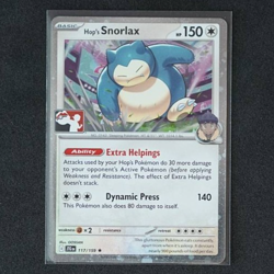 Hop's Snorlax (Cosmos Holo) Prize Pack Series 117/159 Pokemon Card NM - Image 1