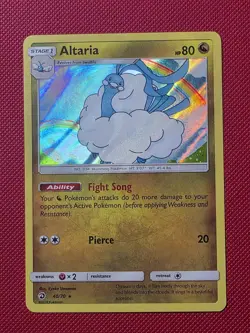 Pokemon Card Altaria Dragon Majesty 40/70 Rare Holo - Image 1