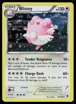 Pokemon Card Phantom Forces Blissey 81/119 Rare Holo - Image 1