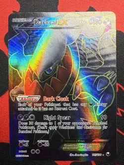 Pokemon Darkrai EX 107/108 Dark Explorers 2012 Full Art Ultra Rare Card - Image 1