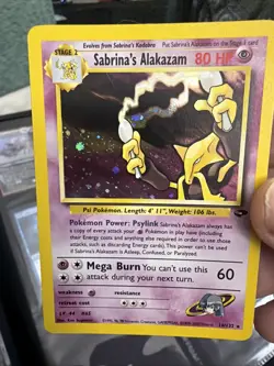 Sabrina's Alakazam 16/132 Gym Challenge Holo LP MP Decent Card Z144 - Image 3