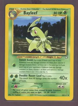 Bayleef 29/111 Neo Genesis Uncommon Pokemon Card LP - Image 1