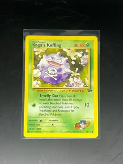 Kogas Koffing 79/132 Gym Challenge Common Pokemon Card LP/NM - Image 1