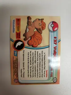 VLP HOLO FOIL Vulpix TOPPS Series 1 Blue Logo #37 Pokemon Card TCG - Image 3