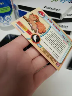 VLP HOLO FOIL Vulpix TOPPS Series 1 Blue Logo #37 Pokemon Card TCG - Image 4