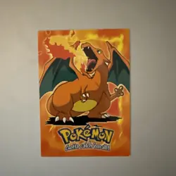 Charizard #06 E6 OF 12 - Pokemon Topps TV Animation Trading Card - Image 1