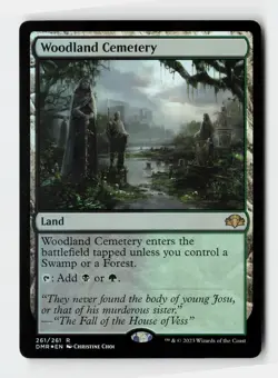 Woodland Cemetery Dominaria Remastered FOIL Magic The Gathering MTG Card - Image 1