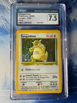 CGC 7.5 Near Mint+ Kangaskhan 1999 Jungle 5/64 Holo Pokemon Card - Image 1