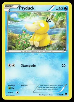 Psyduck 16/122 Common BREAKpoint Pokemon Card - Image 1