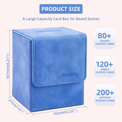 Magic Card Deck Box for MTG Single Deck Card Box Fits 100+ TCG Sleeved Cards Sof - Image 2