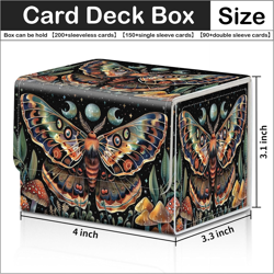 Card Deck Box for MTG Trading Cards with Magnetic Closure,Premium Card Storage B - Image 2