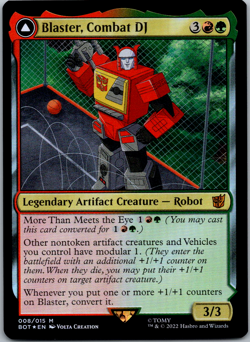 Blaster, Combat DJ Universes Beyond: Transformers NM Foil - Image 1