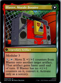 Blaster, Combat DJ Universes Beyond: Transformers NM Foil - Image 2