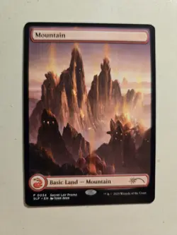 MagicCon 2025 NONFOIL Red Lotus Mountain 0034 - EXCLUSIVE RARE Promo - John Avon - Image 1