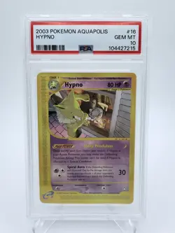 Pokemon Hypno Aquapolis NON Holo Rare #16 PSA 10 Gem Mint - Image 1