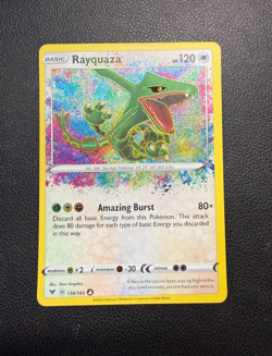 Rayquaza 138 Amazing Rare Pokemon Vivid Voltage 2020 NM - Image 1