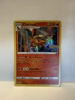 Holo Charizard 010/078 Rare Pokemon GO Pokemon TCG - Image 1