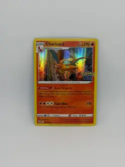 Pokemon Card Charizard 010/078 Pokemon GO HOLO RARE - NM - Image 1