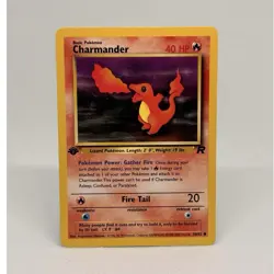 Pokemon TCG Charmander 50/82 Team Rocket - Image 1