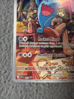 Pokemon tcg SV: Scarlet & Violet Promo Cards Team Rocket's Wobbuffet #203 - Image 2
