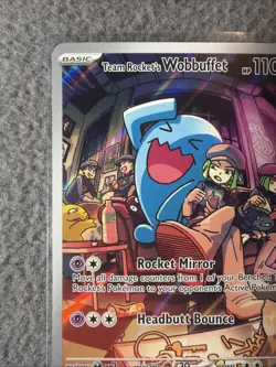 Pokemon tcg SV: Scarlet & Violet Promo Cards Team Rocket's Wobbuffet #203 - Image 3