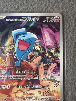 Pokemon tcg SV: Scarlet & Violet Promo Cards Team Rocket's Wobbuffet #203 - Image 4