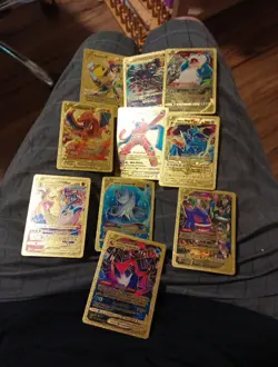 Pokemon Gold Foil Cards 10 Cards - Image 1