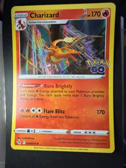 Charizard Holo Holo Rare Pokemon GO 010/078 LP - Image 1