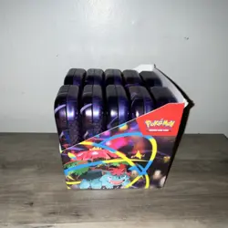 Pokemon Mega Evolution Mini Tins Sealed-Tins are sealed-Top To Display Cut Off - Image 3