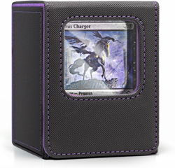 MTG Deck Box with Front-Facing Commander Display, Card Deck Case Fits 100 Single - Image 1