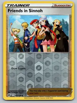 Friends in Sinnoh 131/159 Uncommon Crown Zenith Pokemon Reverse Holo Near Mint - Image 1