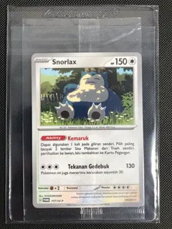 Pokemon TCG - Snorlax 117/SV-P NM [SEALED🔒] Poke Ball Holo Promo (INDONESIAN) - Image 1