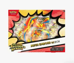 Pokemon Ascended Heroes Mega Feraligatr, Meganium, Emboar ex Boxes - Image 3